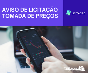 Aviso de Licitação Tomada de Preços nº 001/2022.
