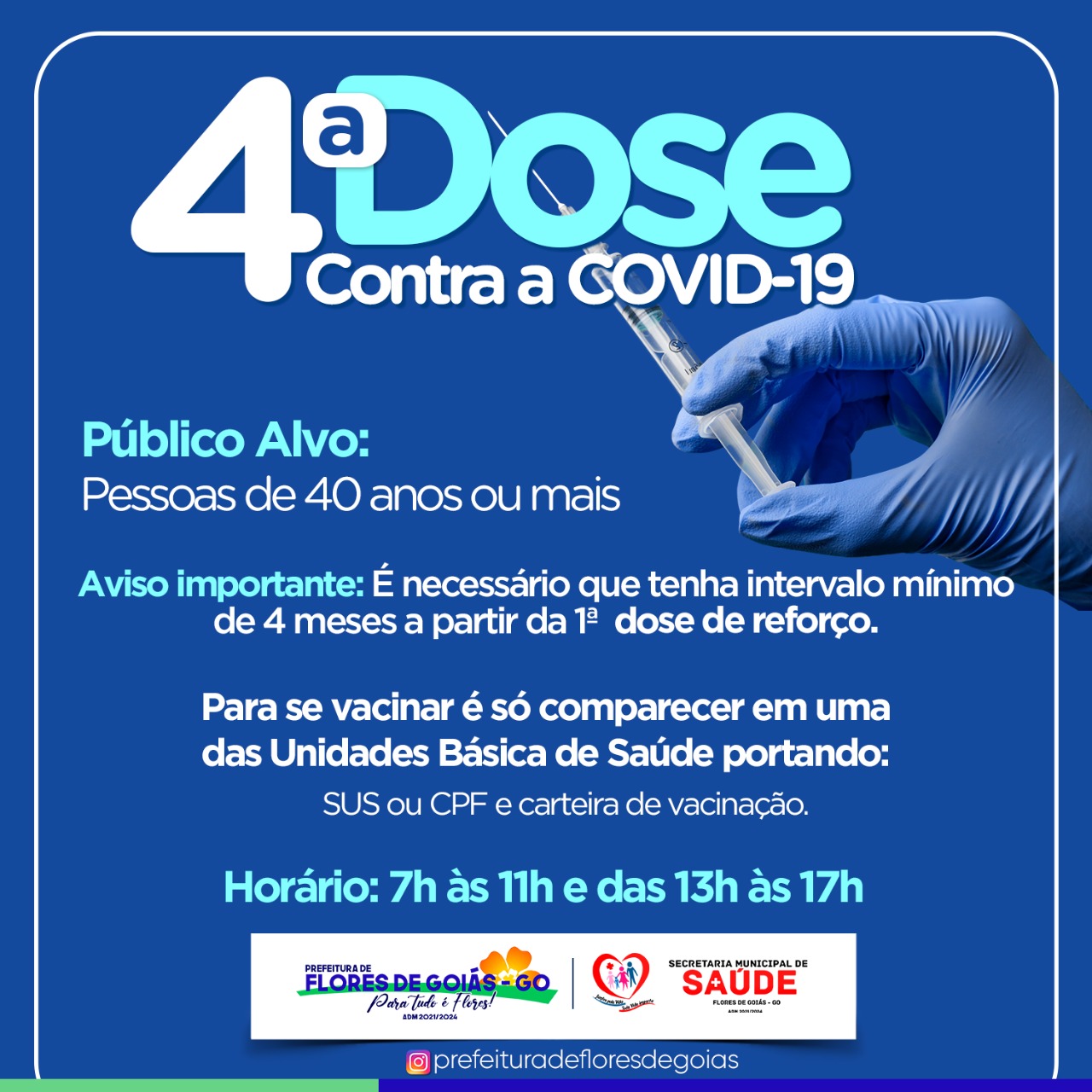4ª dose de vacina disponível
